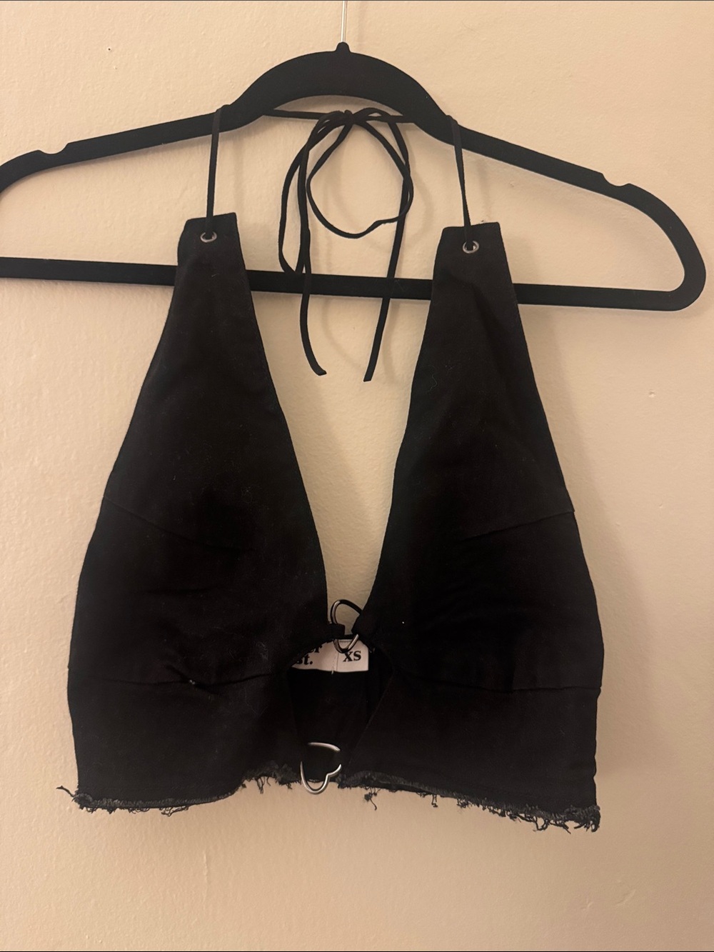 Black Halter Bralette Top - Women Intimates